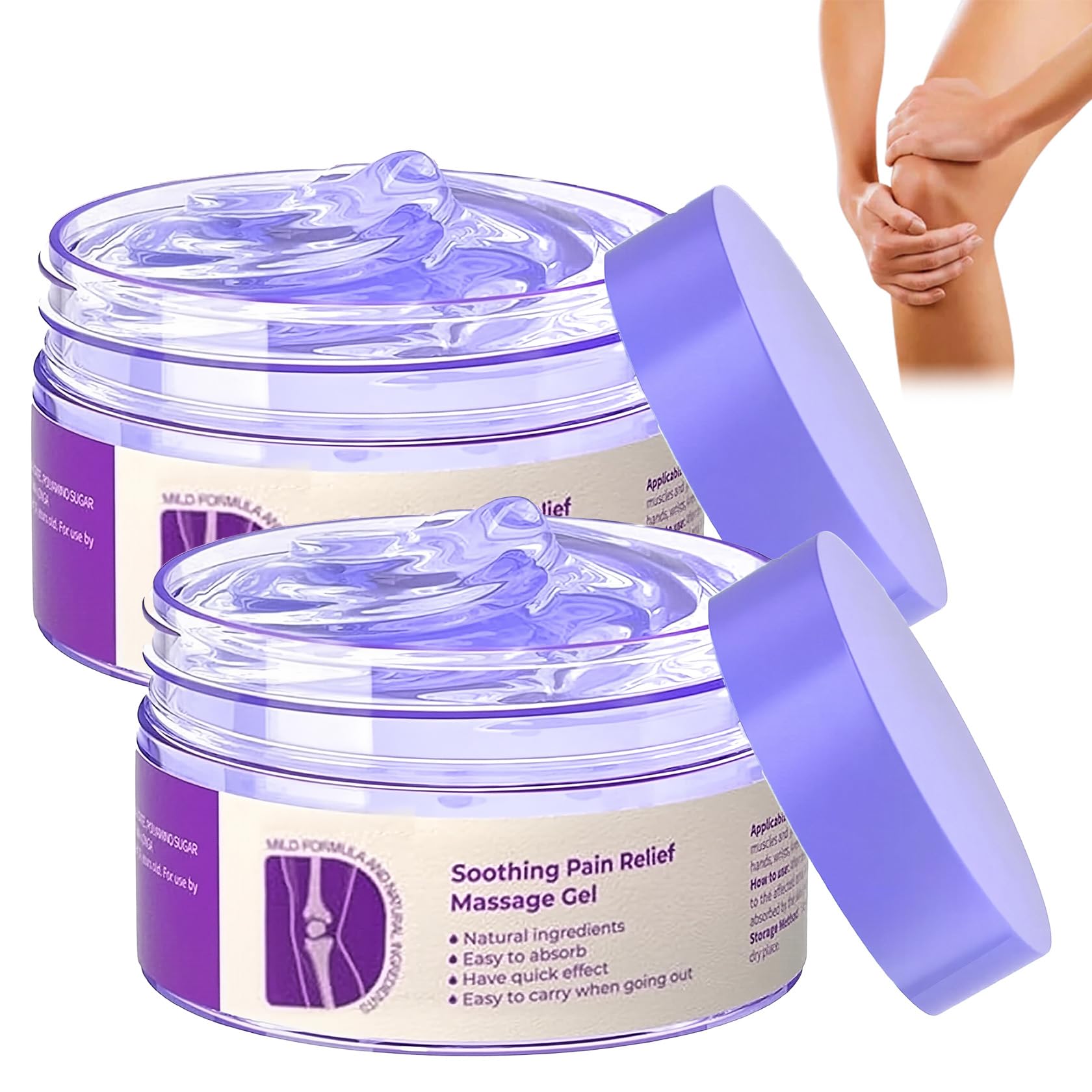 2 PCS Joint Gel Purple Gel，Soothing Pain Relief Massage Cream，Full-Body Joint Effective Soothes for Knees, Lumbar, Hands, Neck and Shoulders PERVALA Au supplements