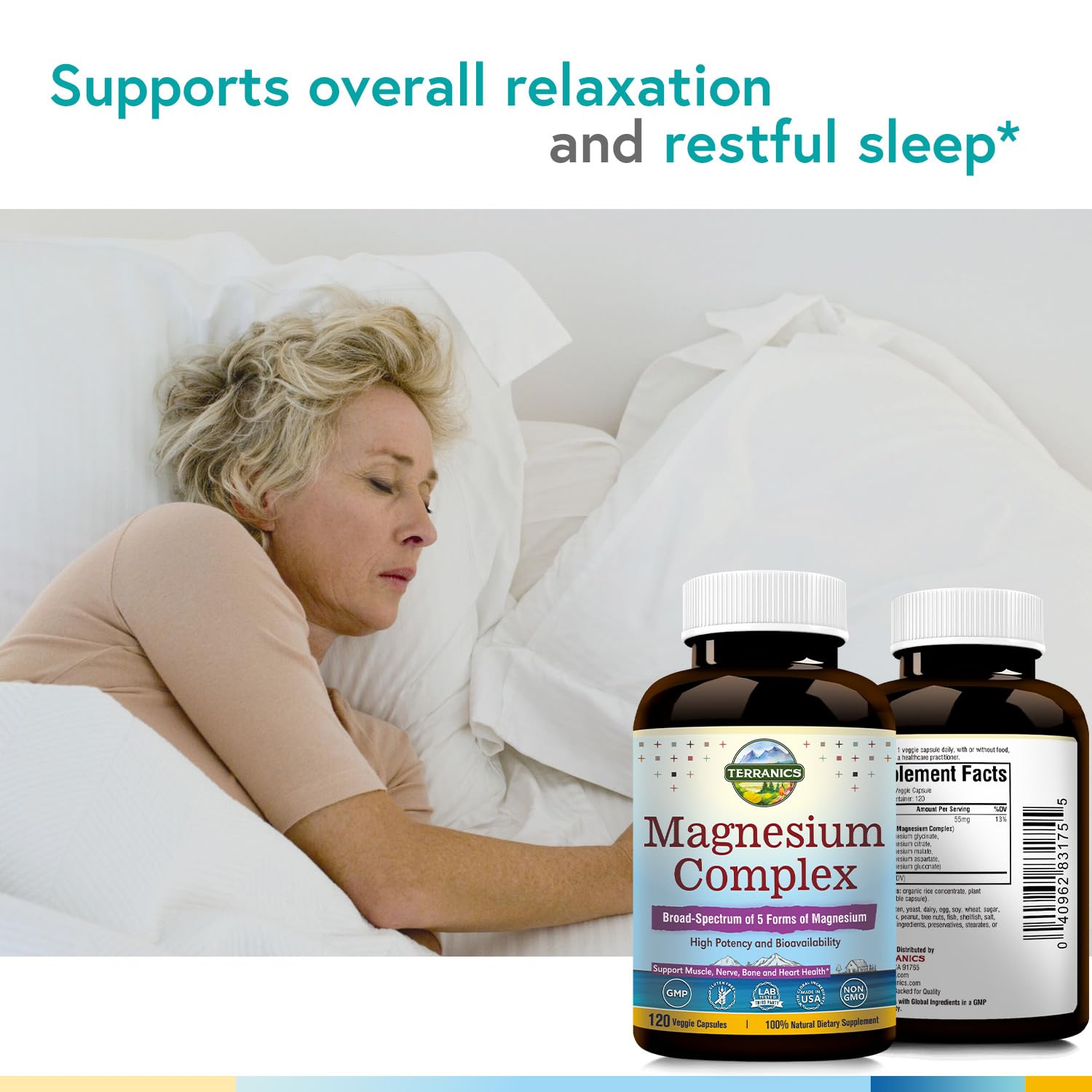 Terranics Magnesium Complex, Total 240 Capsules, Max Absorption, Glycinate, Citrate Terranics Au supplements
