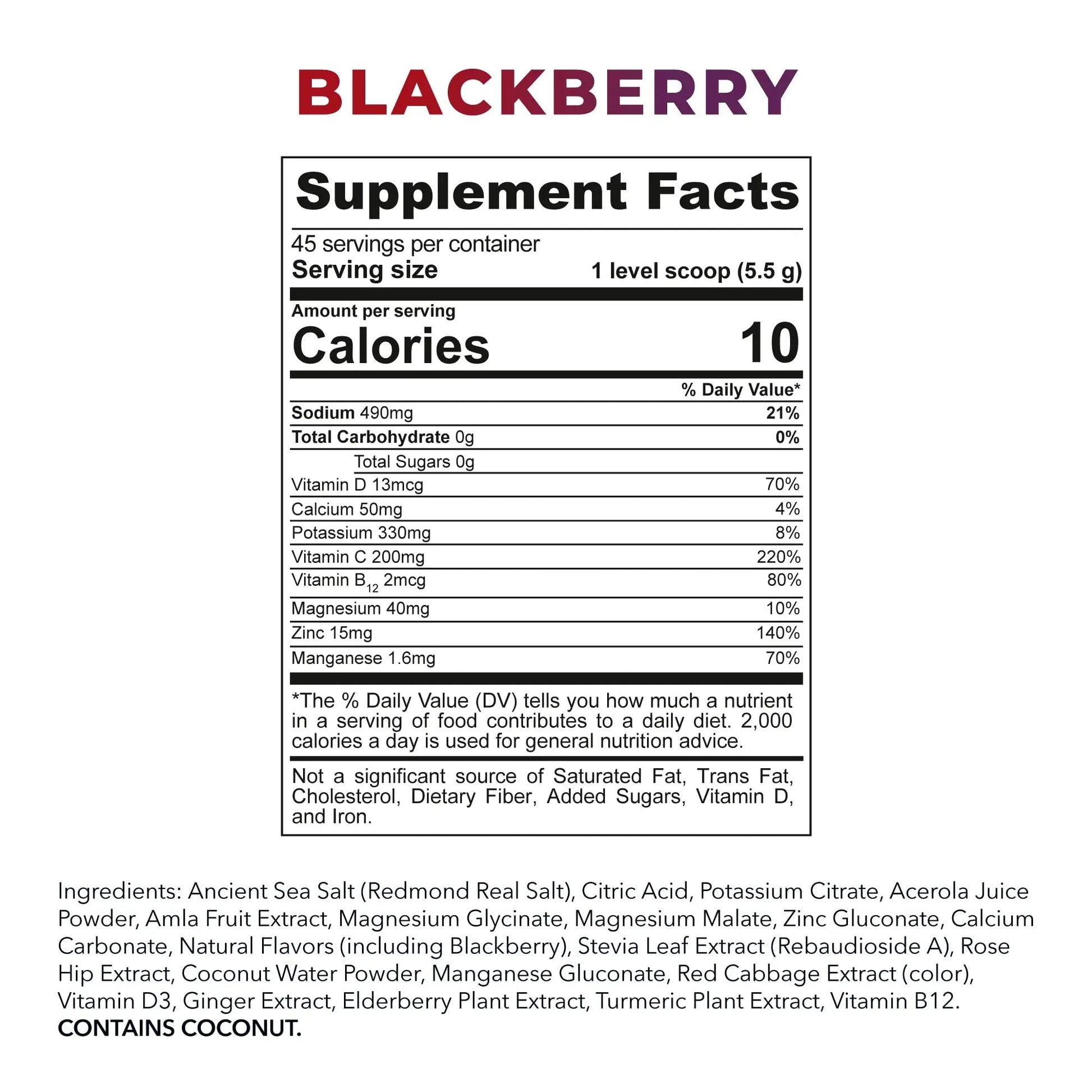 REDMOND Re-Lyte Immunity, Multivitamin Supplement Mix (BlackBerry) REDMOND Au supplements