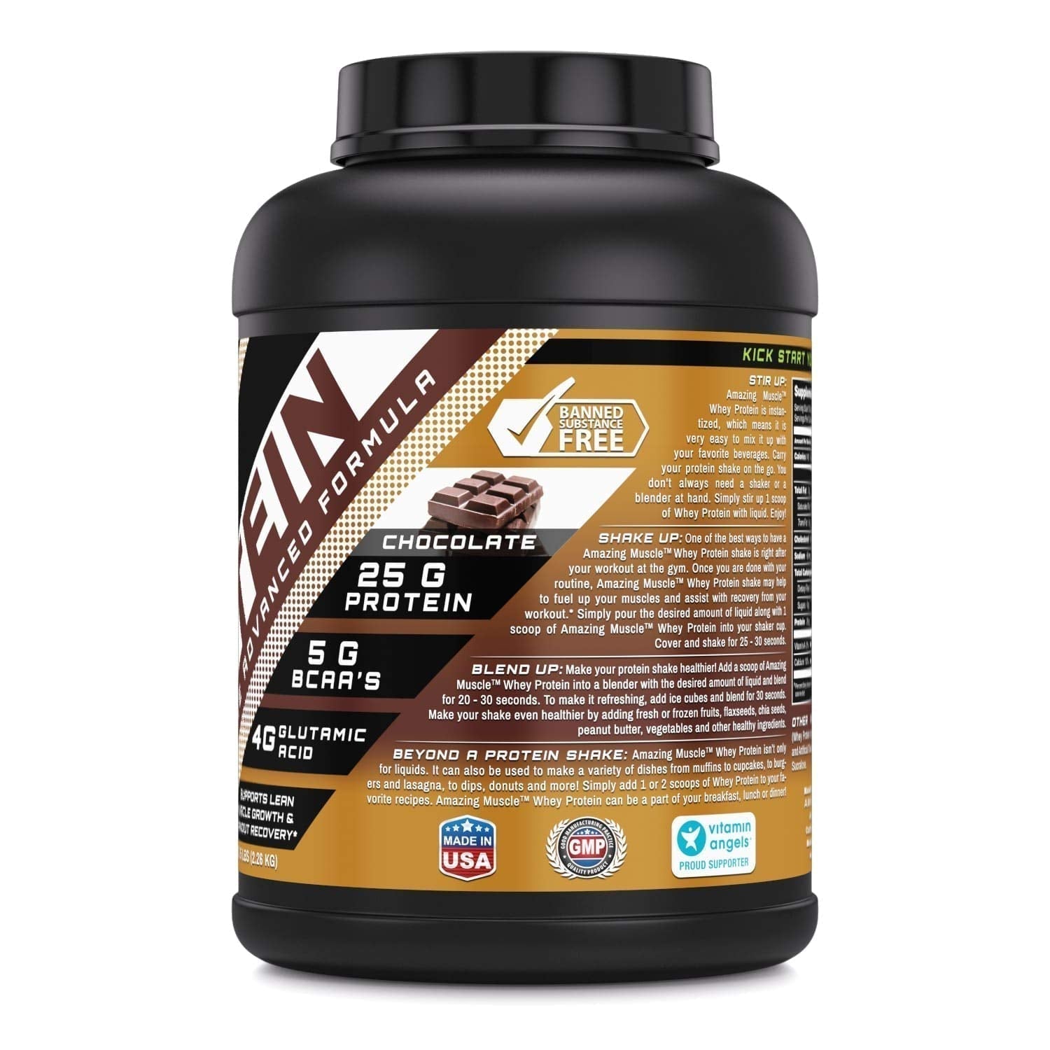 Amazing Muscle 100% Whey Protein Powder *Advanced Formula with Whey Protein Amazing Nutrition Au supplements