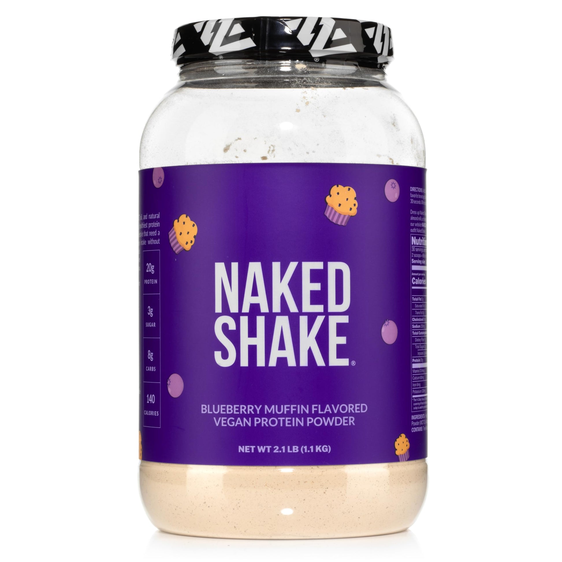 Naked Shake - Blueberry Muffin Protein Powder - Flavored Plant Based Protein Naked Nutrition Au supplements