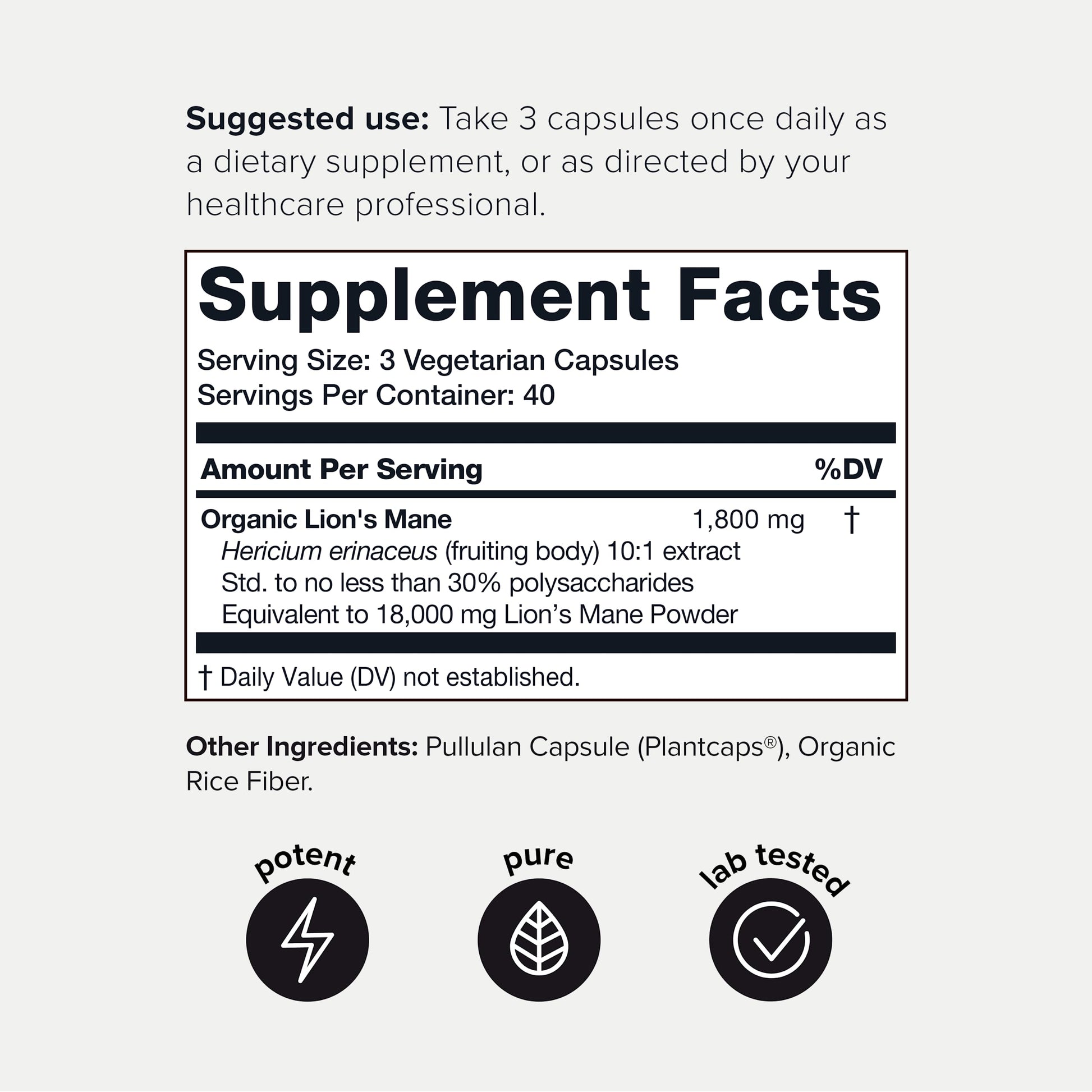 Toniiq 18,000mg 10x Concentrated Ultra High Strength Extract - Made with Organic Lions Toniiq Au supplements