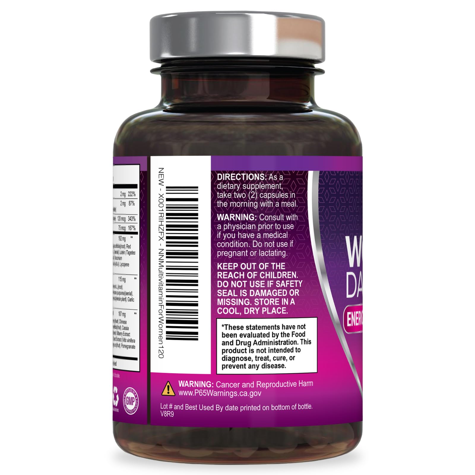 Multivitamin for Women - with Vitamins A, C, D, E, B6, B12, Zinc, Calcium & Magnesium, Womens Daily Multi Vitamin Multimineral Supplement for Bone Health, Energy & Immune Support - 120 Capsules Nature's Nutrition Au supplements