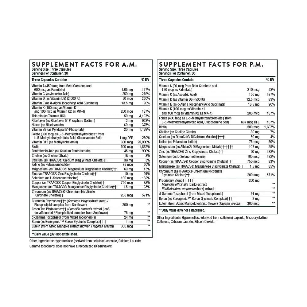 THORNE - Daily Nutrients Bundle - Multivitamin Elite and Omega-3 with CoQ10-30 to 90 Servings THORNE Au supplements