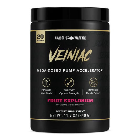 Anabolic Warfare Veiniac Muscle Pump Activator Supplement Stimulant Free Pre-Workout Anabolic WarfareAU supplements