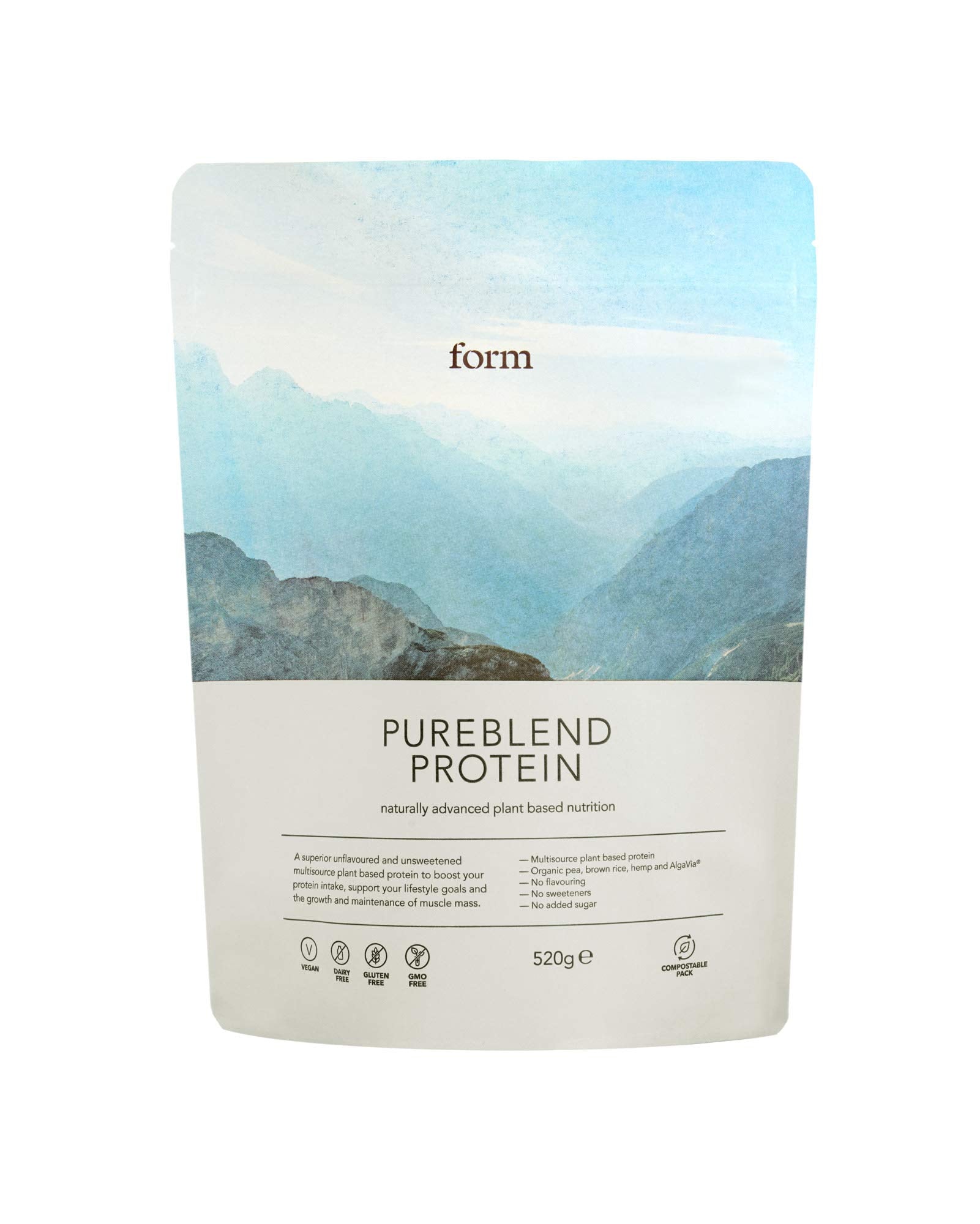 Form Pureblend Protein - Unflavoured and Unsweetened Vegan Protein Powder Form Au supplements