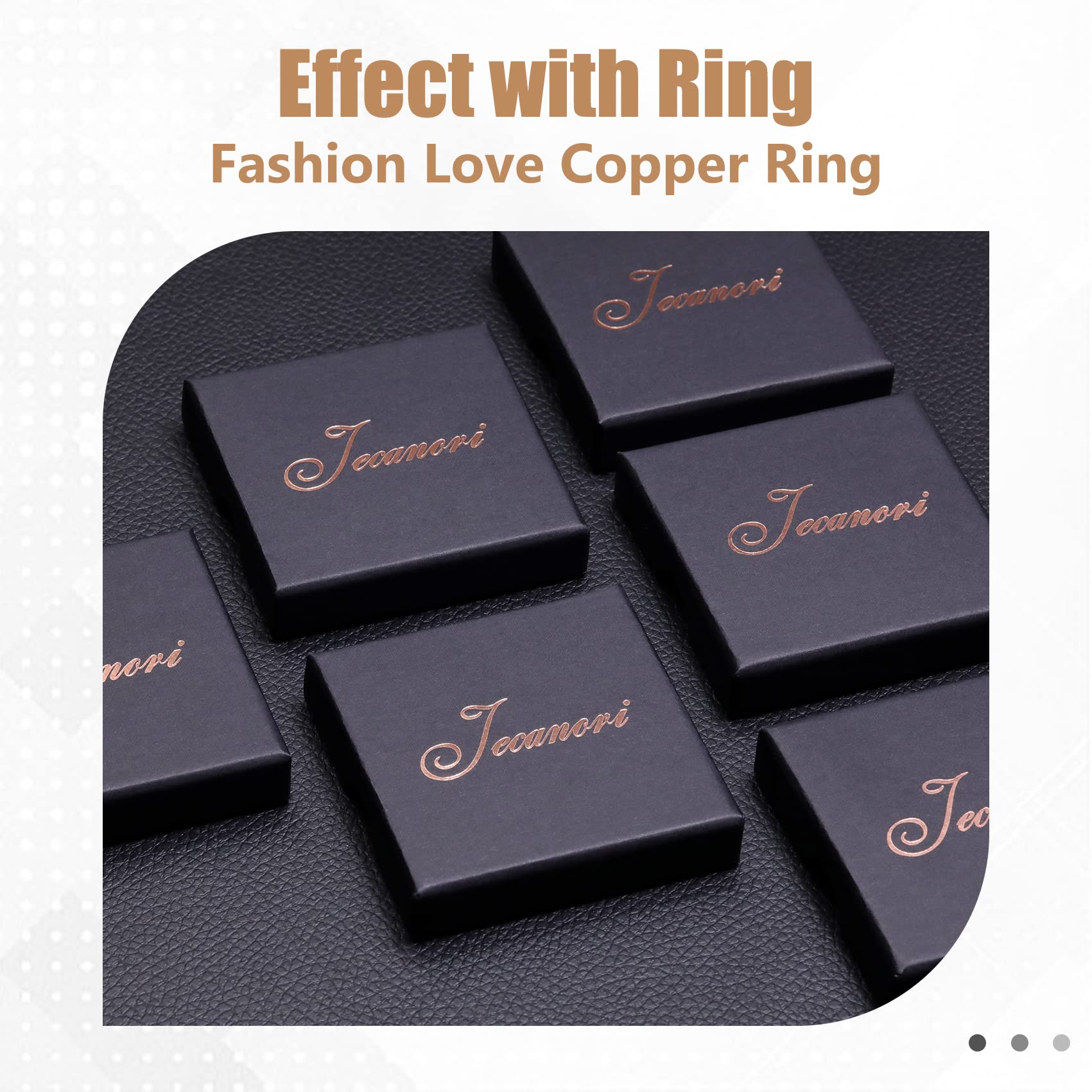Jecanori Copper Rings for Women,Magnetic Ring Adjustable Love Heart Copper Rings Jecanori Au supplements
