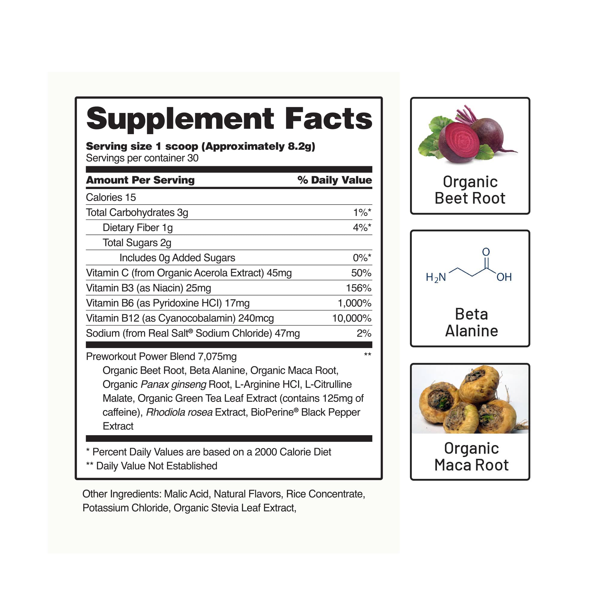 Snap Supplements Preworkout Beet Root Powder, Nitric Oxide Pre Workout with Organic Snap Supplements Au supplements