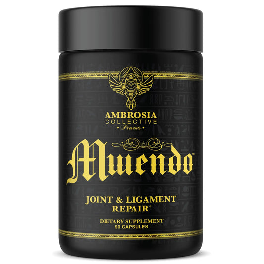 Ambrosia Mwendo - Joint & Ligament Repair | Strengthen Tendons & Increase Soft Tissue Extensibility | Muscle Soreness, & Recovery Time with BioCell Collagen | 90 Veggie Capsules AmbrosiaAU supplements