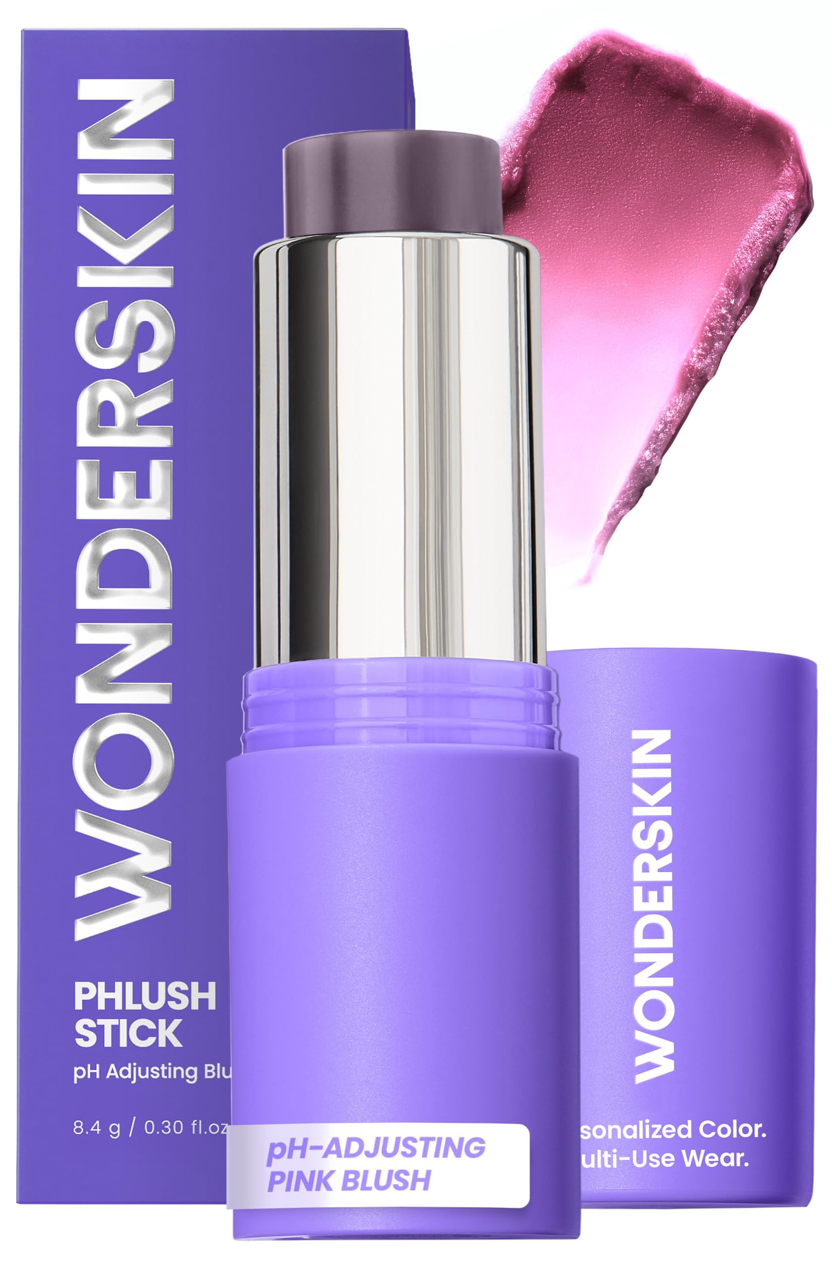 Wonderskin Cream Blush Stick pH-Activated - pHlush Stick Multi-Use, Blush for Cheeks and Lips, Cooling Nourishing Color-Adjusting Makeup Wonderskin Au supplements