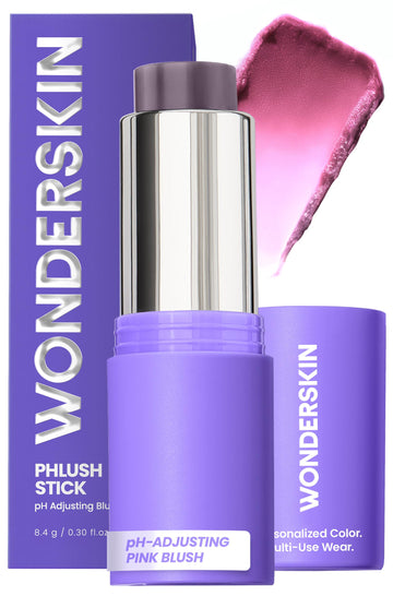 Wonderskin Cream Blush Stick pH-Activated - pHlush Stick Multi-Use, Blush for Cheeks and Lips, Cooling Nourishing Color-Adjusting Makeup Wonderskin Au supplements