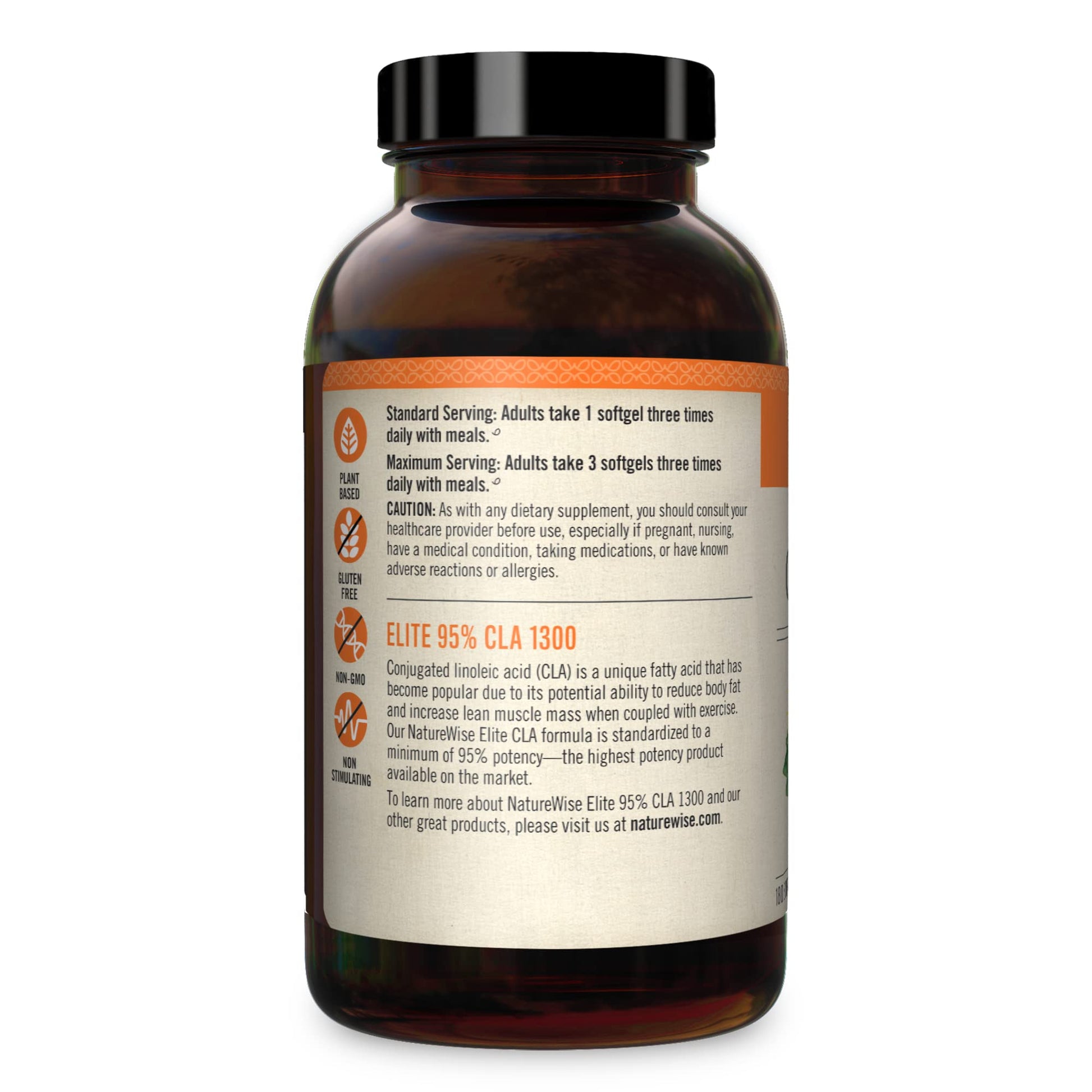 NatureWise Elite CLA 1300 Maximum Potency, 95% CLA Safflower Oil Workout Supplement NatureWise Au supplements