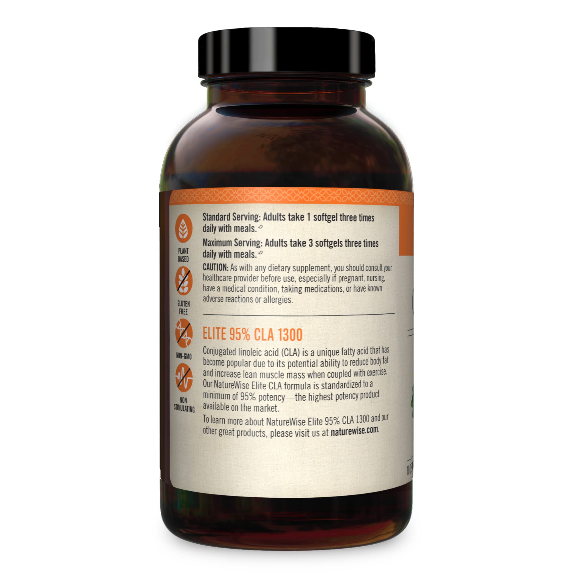 NatureWise Elite CLA 1300 Maximum Potency, 95% CLA Safflower Oil Workout Supplement NatureWise Au supplements