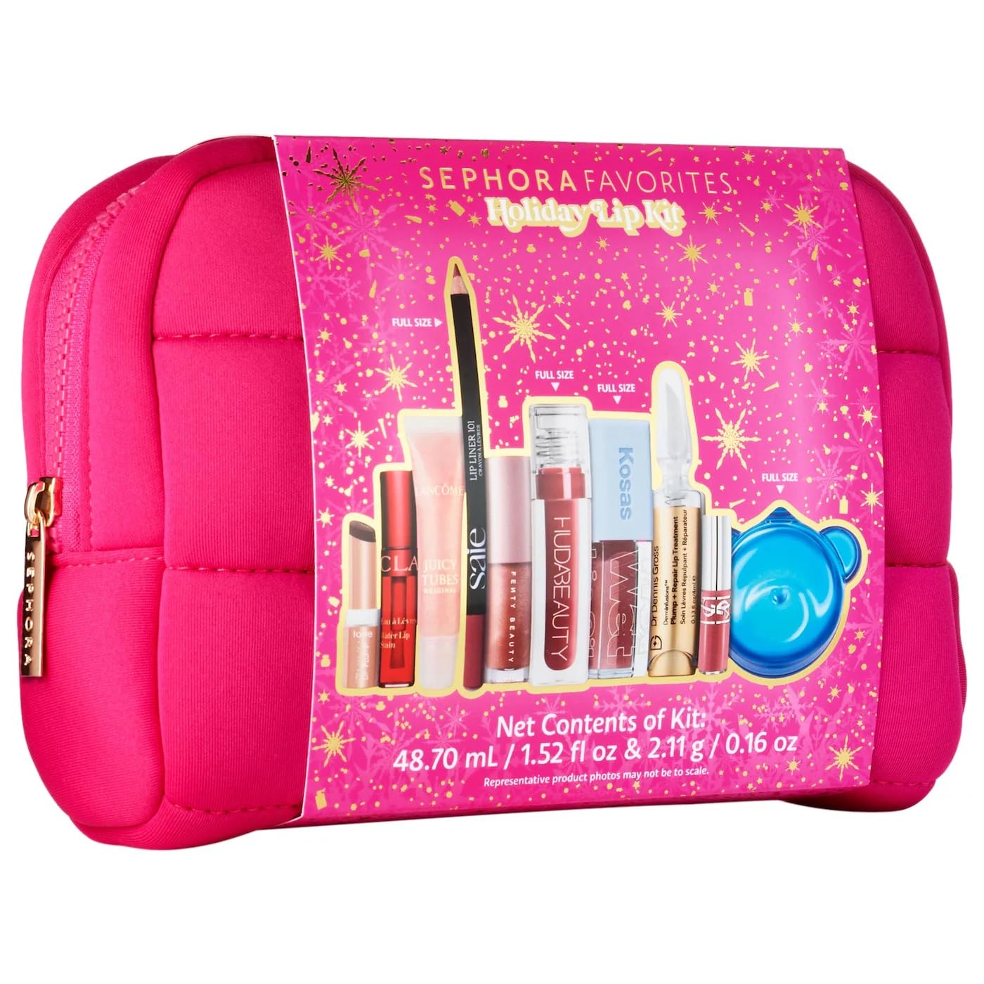 Sephora Holiday Lip Value Set: 10-Piece Lip Gloss, Liner, Oil & Treatment Collection with Kosas, Saie, Fenty Beauty & More SEPHORA Au supplements