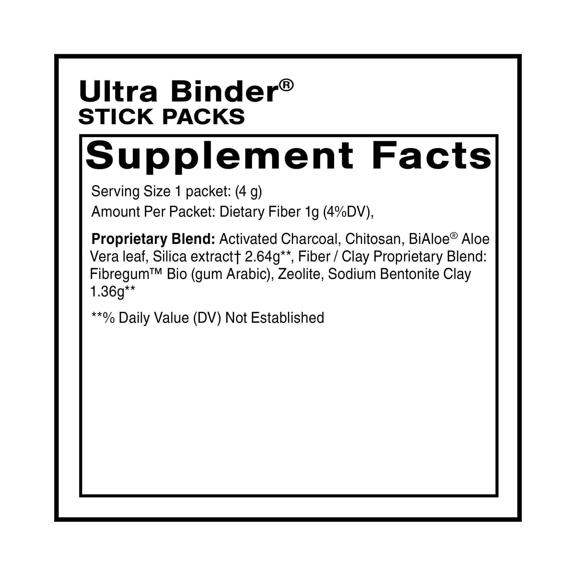 Quicksilver Scientific Ultra Binder Stick Packets - Multi Binder with Bentonite Clay Powder, Zeolite Detox & Charcoal - Supplement for Gut Support & The Body's Toxin Removal Process (20 Sticks) Quicksilver Scientific Au supplements