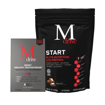 Mdrive Boost & Burn for Men Start Everyday Nutrition & Protein Powder - Natural Energy Mdrive Au supplements