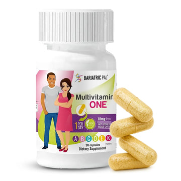 BariatricPal Multivitamin ONE 1 per Day! Bariatric Multivitamin Capsule with 18 mg of Iron | Easy to Swallow Capsule | BariatricPal Au supplements