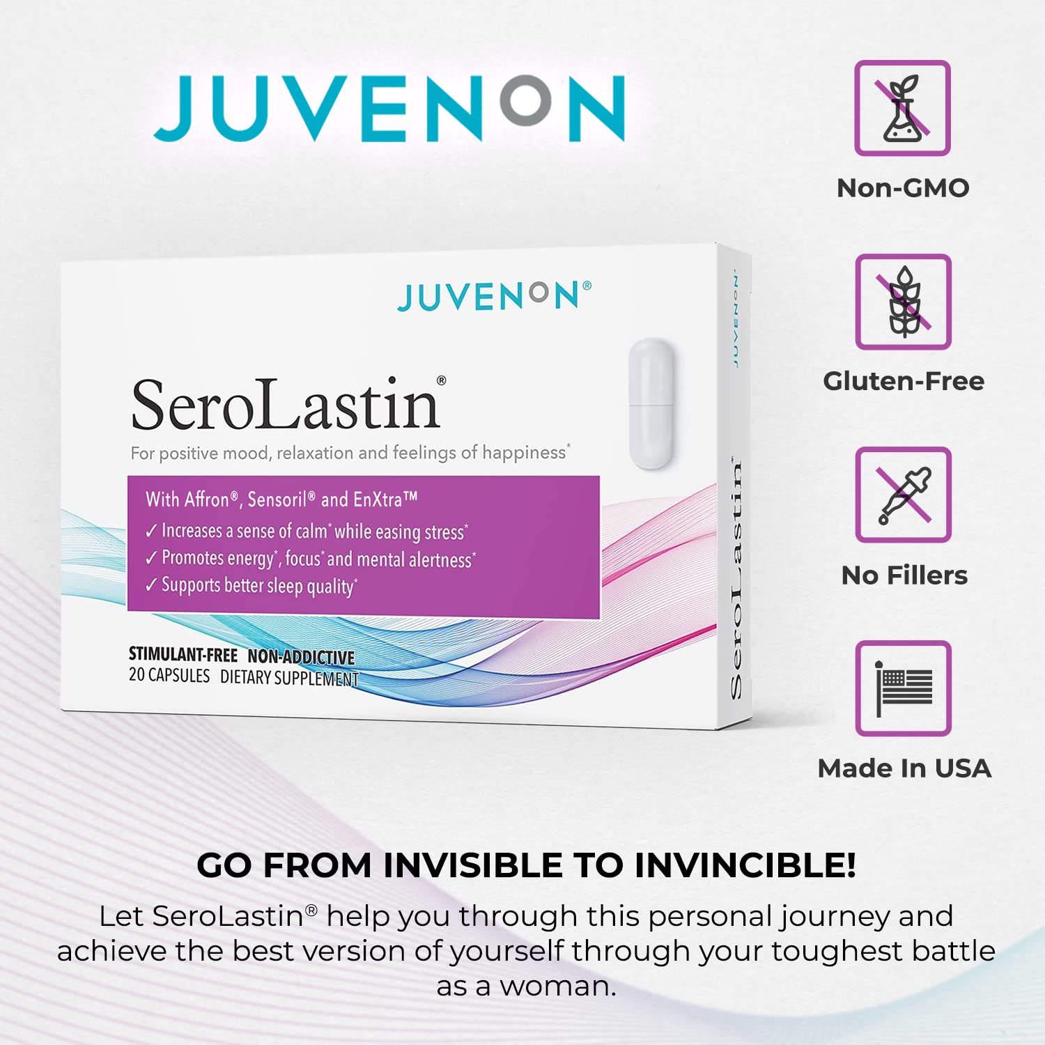 Juvenon Menopause Supplements for Women Mood Support, Hot Flashes Relief, Peri Juvenon Au supplements