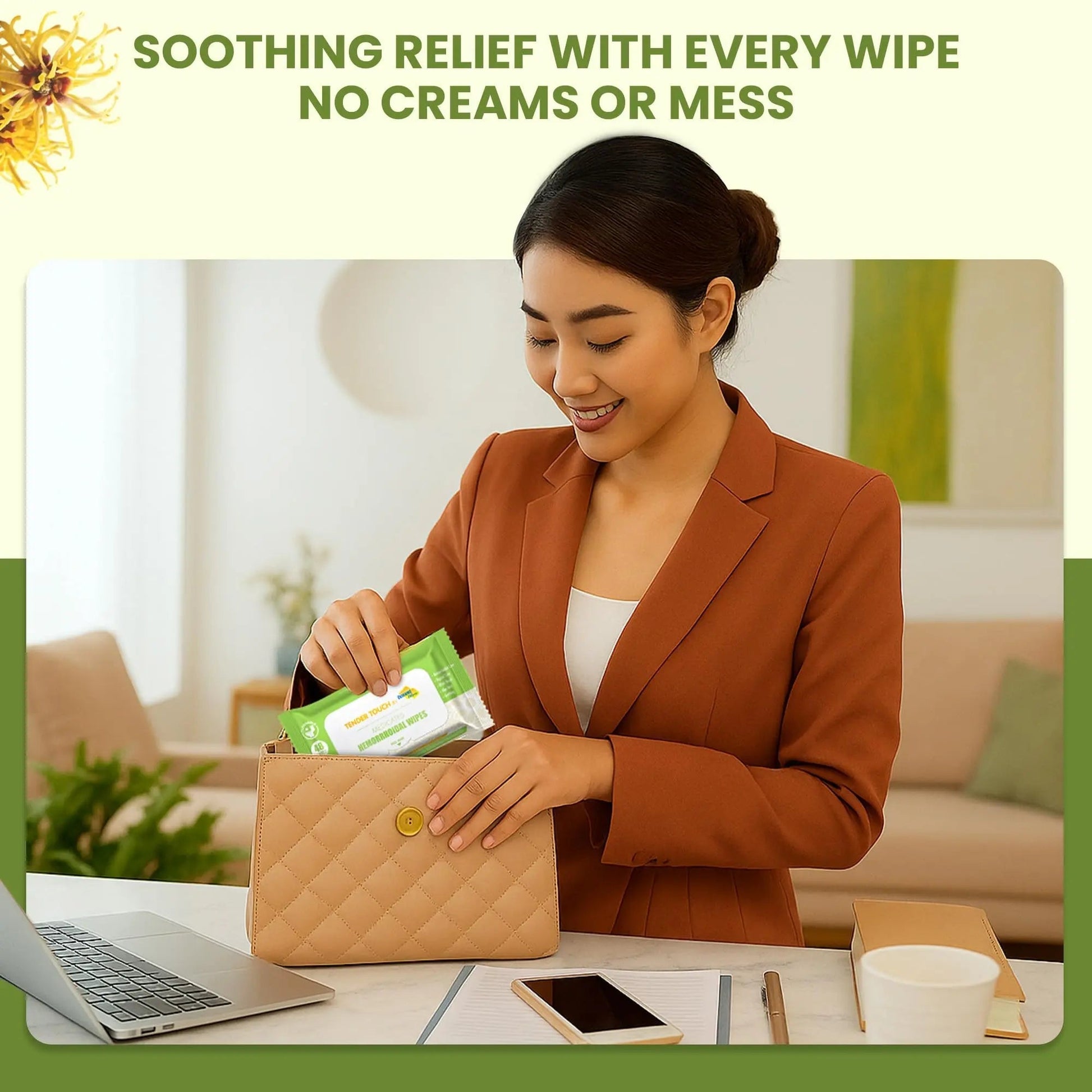 Tender Touch Hemorrhoid Wipes with Witch Hazel and Aloe, Flushable Medicated Wipes for Hemorrhoid and Vaginal Relief - Postpartum-Safe, Fragrance-free, Travel Size, 1 Pack, 48-ct. Diamond Wipes Au supplements
