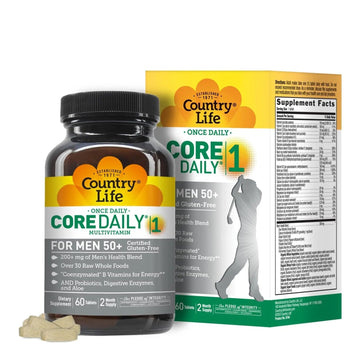 Country Life CORE Daily-1 Multivitamin for Men 50+ - Gluten-Free, Energy Support with Coenzymated B Vitamins Country Life Au supplements