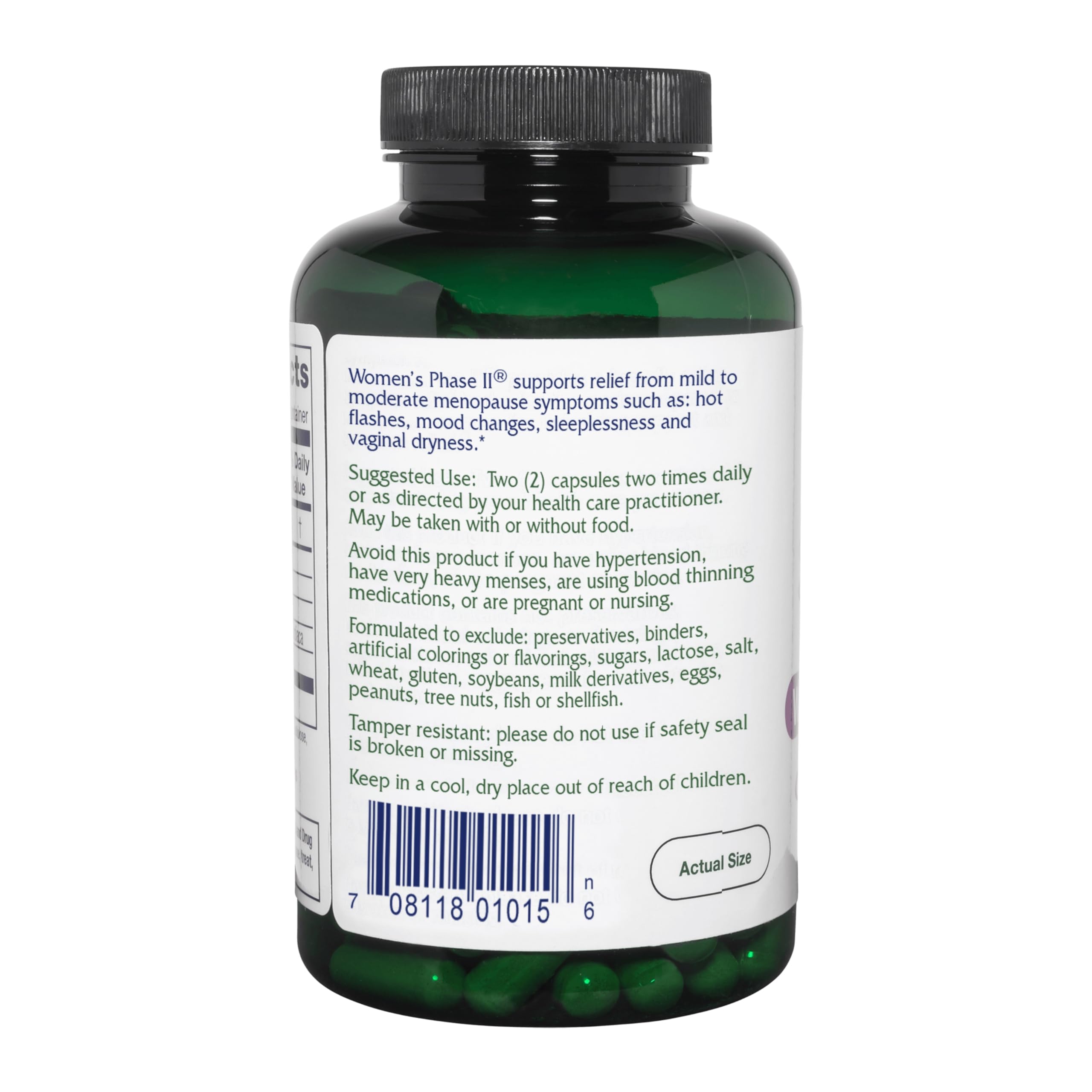 Vitanica Women's Phase II, Menopause Support, Vegan, 90 Capsules Vitanica Au supplements