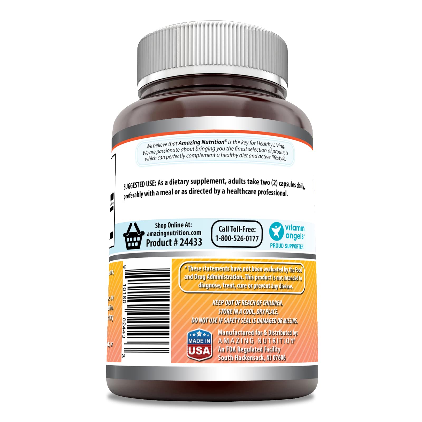 Amazing Formulas Berberine 1000mg Per Serving 120 Capsules Supplement | Non GMO Amazing Nutrition Au supplements