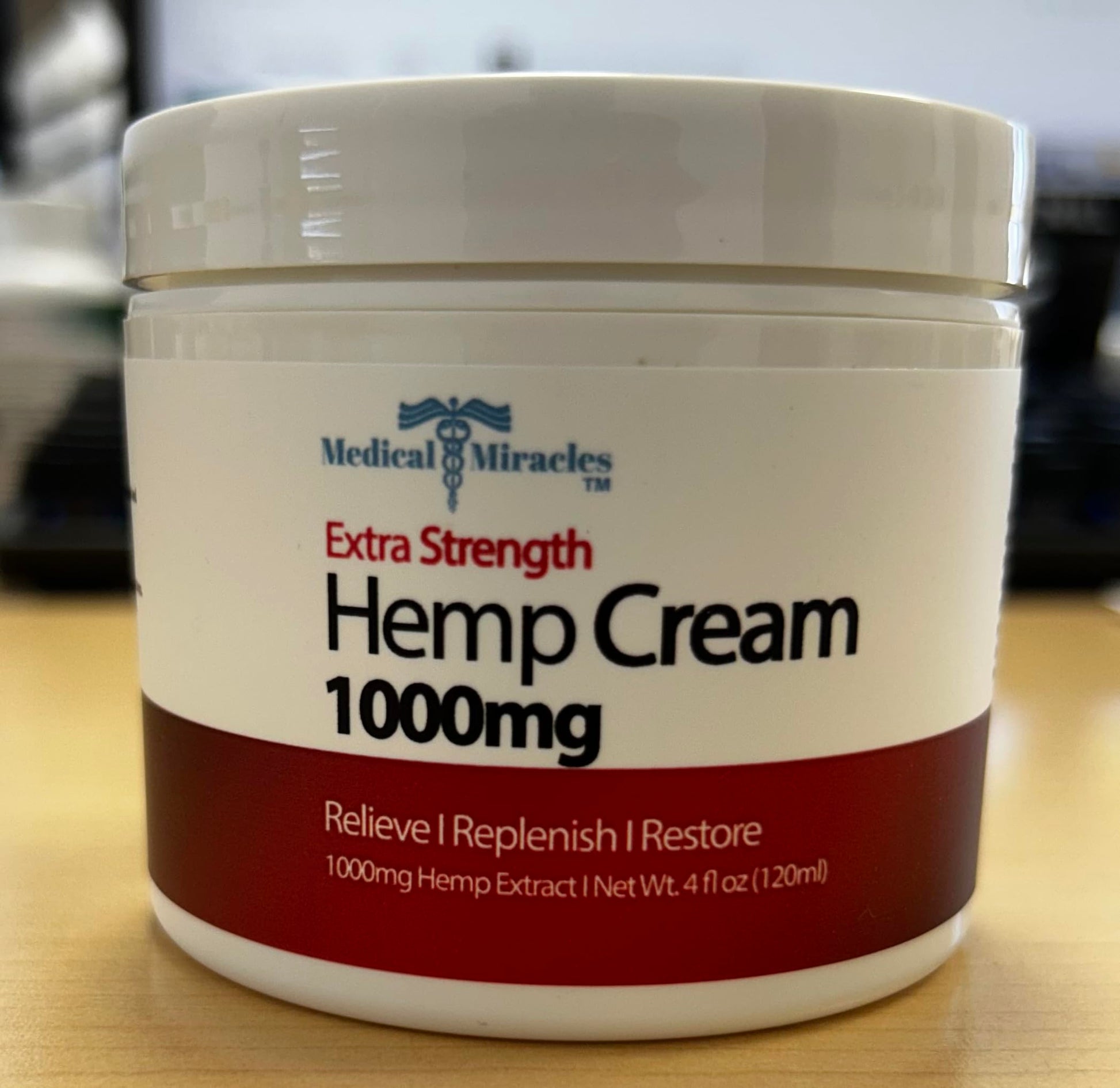 Medical Miracles Hemp Cream - Ideal for Hips, Joints, Neck, Back, Elbows, Fingers, Hands, and Knees (1000mg) Now NEW 4OZ Size Medical Miracles Au supplements