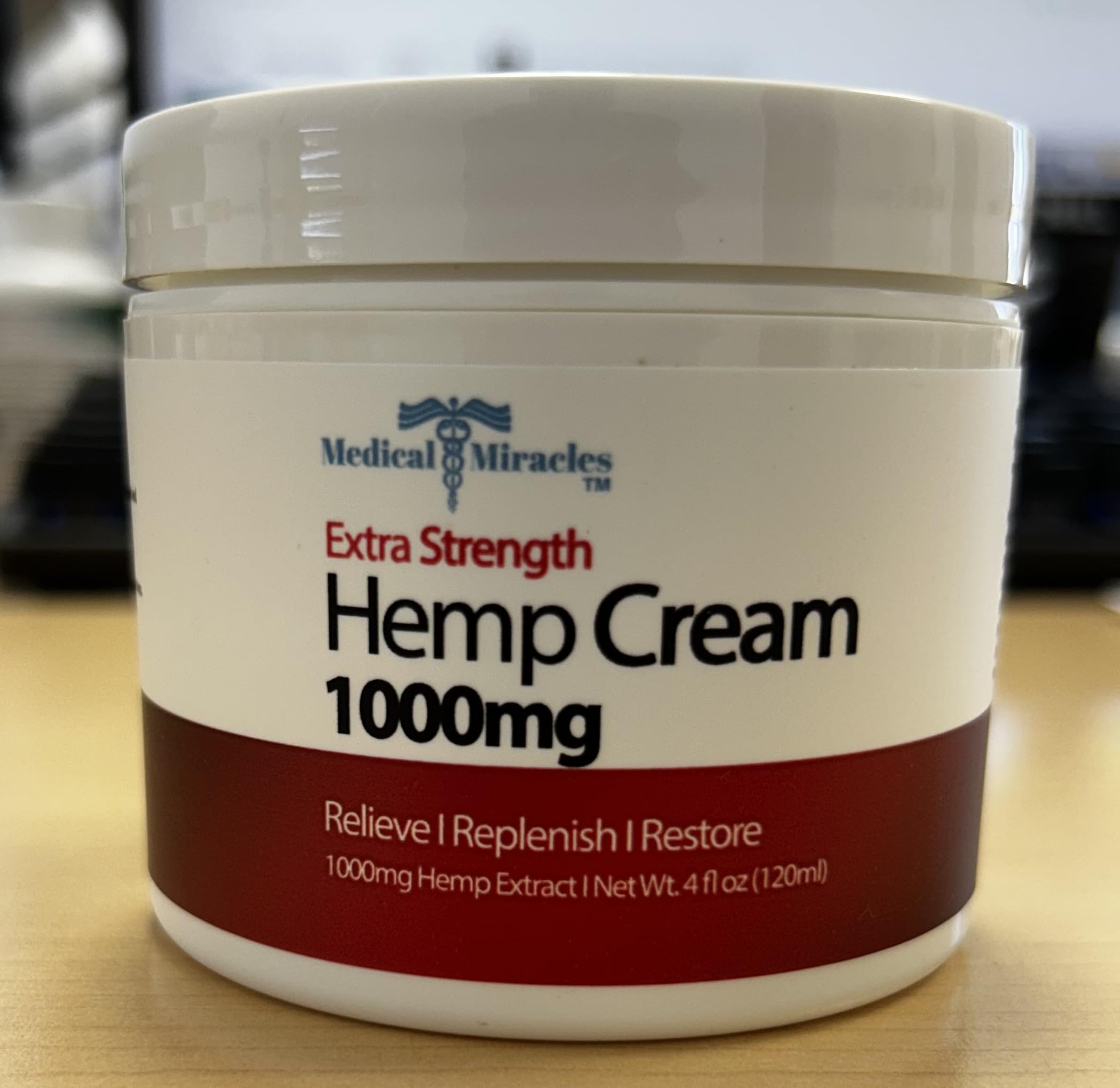 Medical Miracles Hemp Cream - Ideal for Hips, Joints, Neck, Back, Elbows, Fingers, Hands, and Knees (1000mg) Now NEW 4OZ Size Medical Miracles Au supplements