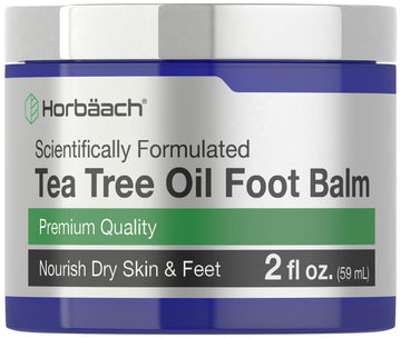 Tea Tree Oil Foot Balm | 2 oz | Moisturizes and Nourishes Dry Skin & Feet | Scientifically Horbäach Au supplements