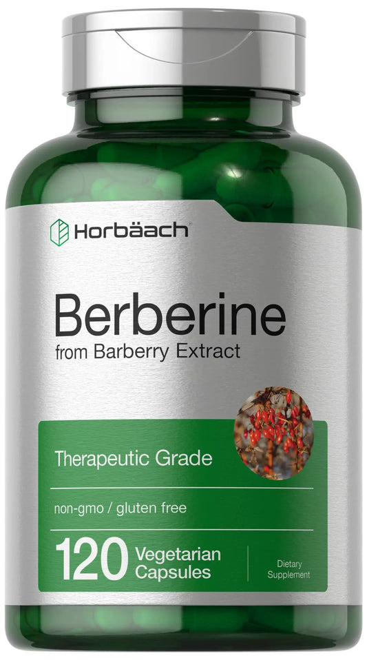 Berberine Supplement | 120 Capsules | Berberine HCl from Barberry Extract | Non-GMO HorbäachAU supplements