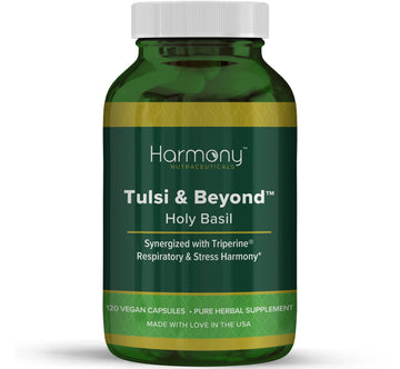 Tulsi - Holy Basil Supplement - Highest Potency, Maximum bio-availabilty, Made with Organic Herbs (Vegetarian Capsules, 120 Count) Harmony Nutraceuticals Au supplements