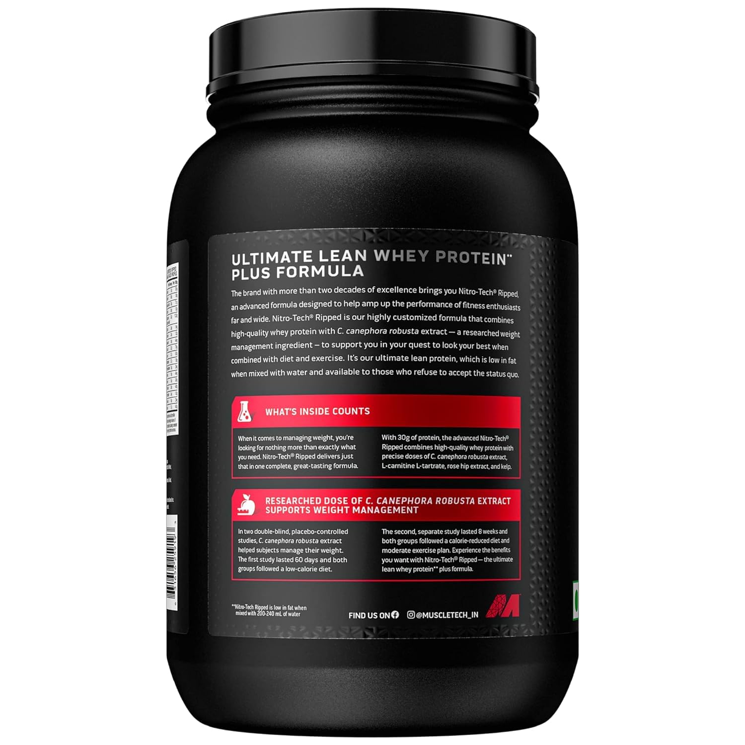 Protein Powder for Weight Loss |MuscleTech Nitro-Tech Ripped |Whey Protein Powder MuscleTech Au supplements