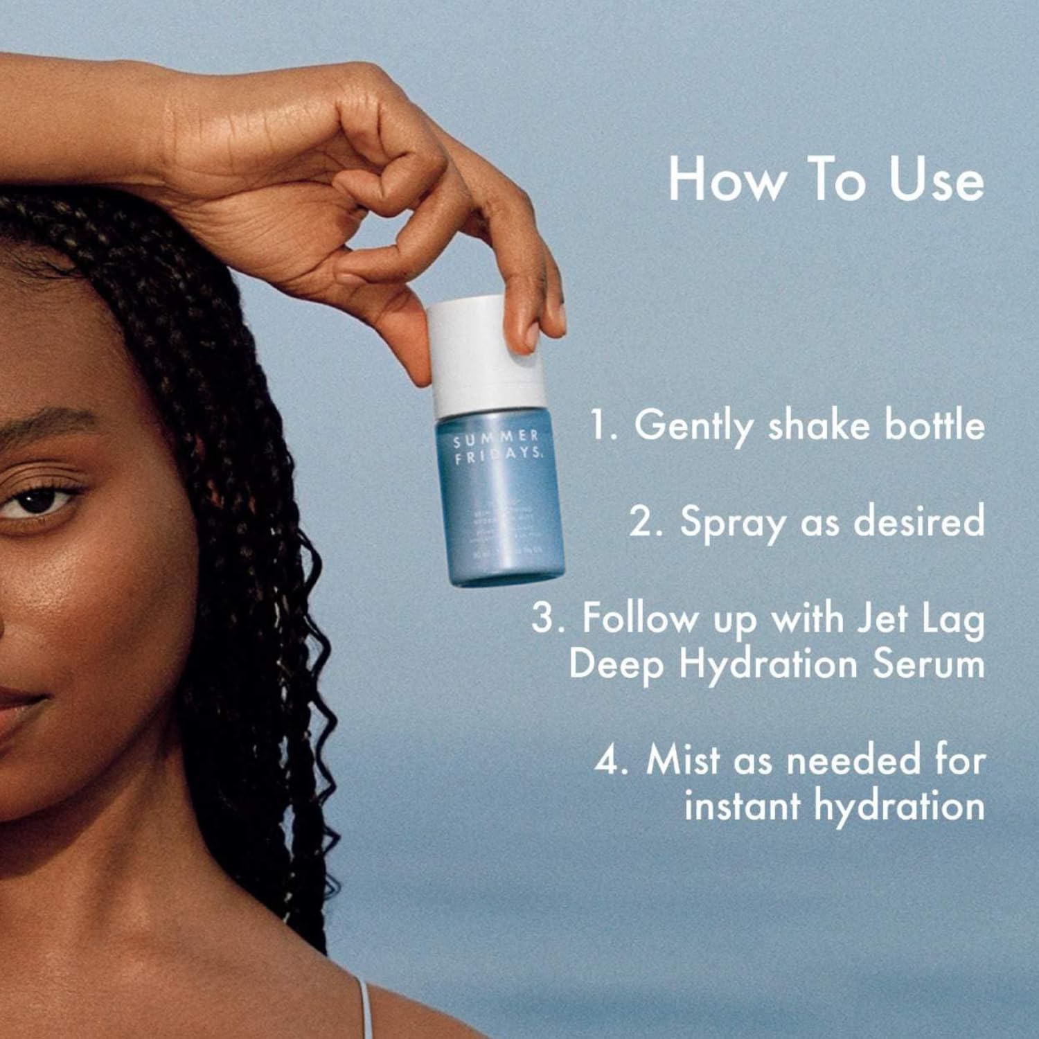Summer Fridays Jet Lag Skin Soothing Hydration Face Mist - Ultra-Fine Facial Spray & Hydrating Mist to Comfort, Soothe & Help Provide Protective Moisture Barrier Support for Glowing Skin (1.7 Fl Oz) Summer Fridays Au supplements