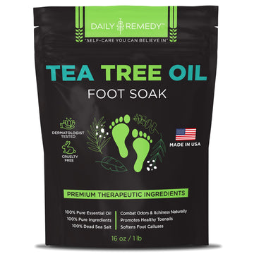 Tea Tree Oil Foot Soak with Epsom Salt - Made in USA - for Toenail Athletes Foot DAILY REMEDY Au supplements