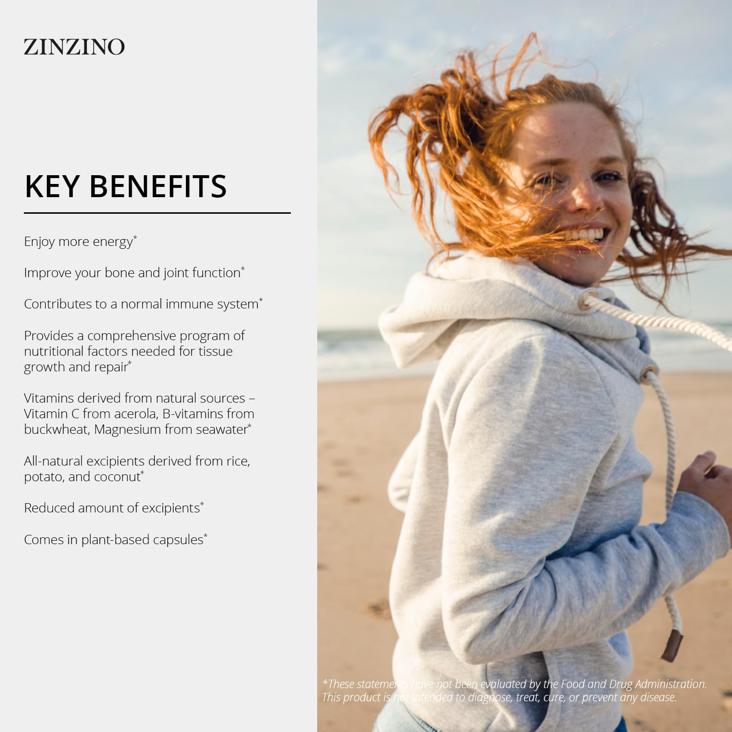 Zinzino Xtend + - Multi Immune Supplement - Essential Vitamins, Minerals & Vitamin C for Immune Support, Energy & Focus - 60 Capsules ZINZINO Au supplements