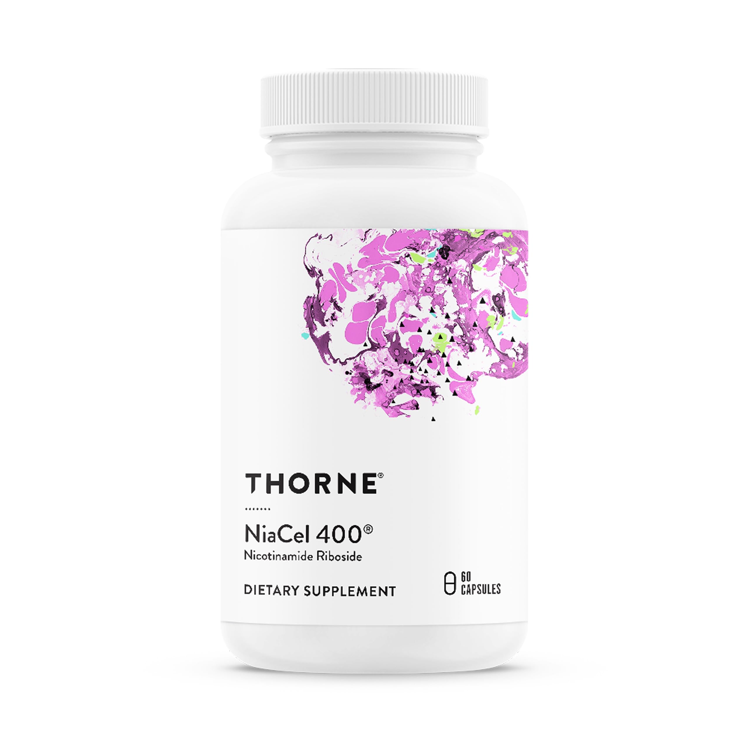 THORNE - NiaCel 400 - NAD Supplement - Nicotinamide Riboside - Supports Healthy Aging, Cellular Energy Production & Sleep-Wake Cycle