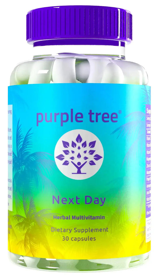 purple tree Next Day – Post-Drink Morning Wellness Supplement for Balance, Restore & Replenishment | Ashwagandha KSM-66, Milk Thistle, Ginger purple treeAU supplements
