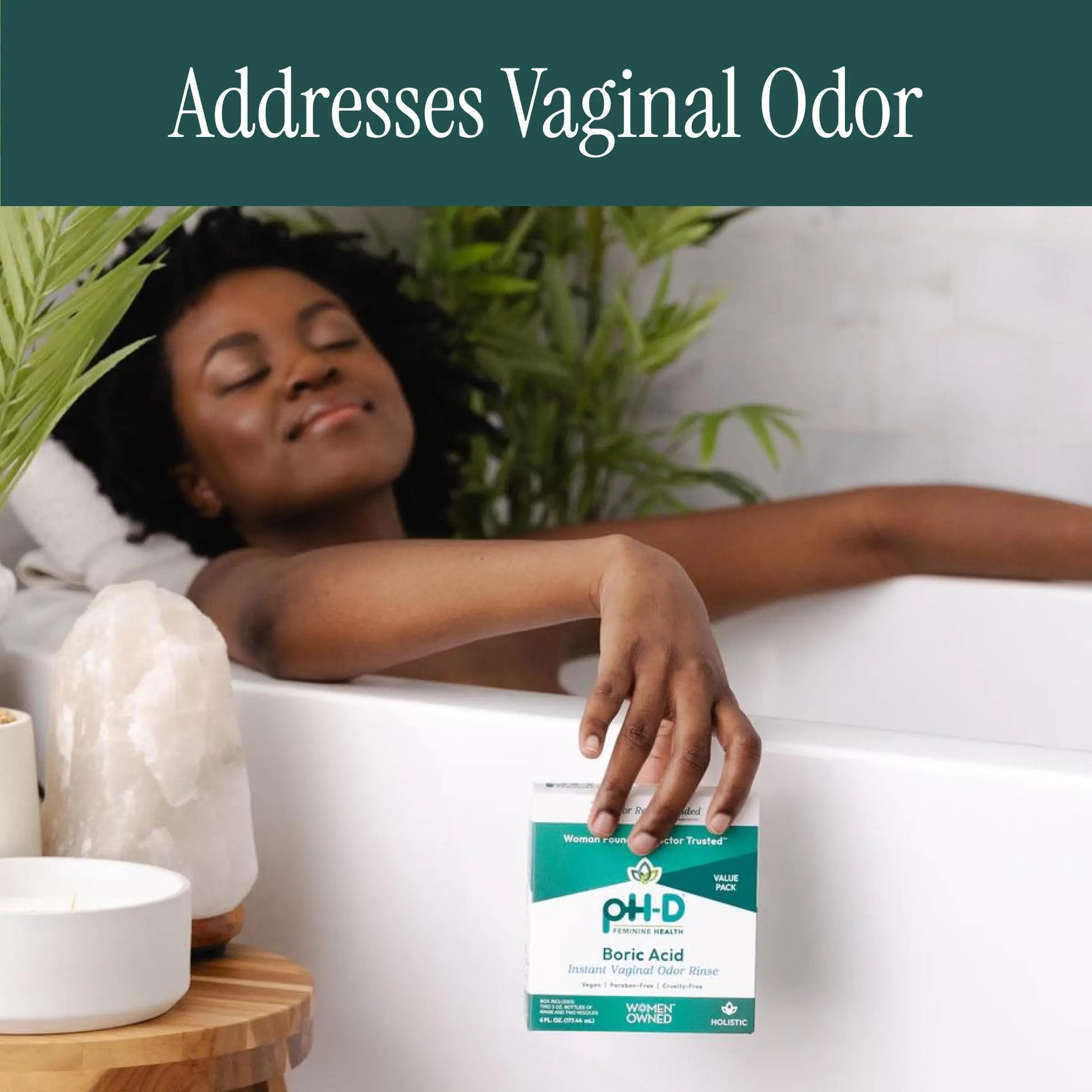 pH-D Feminine Health Support - Instant Odor Rinse with Boric Acid for Vaginal Odor - Vegan, Paraben-Free, Cruelty-Free, 6 Fl Oz Total, (3 Fl Oz, Pack of 2) pH-D Feminine Health Support Au supplements