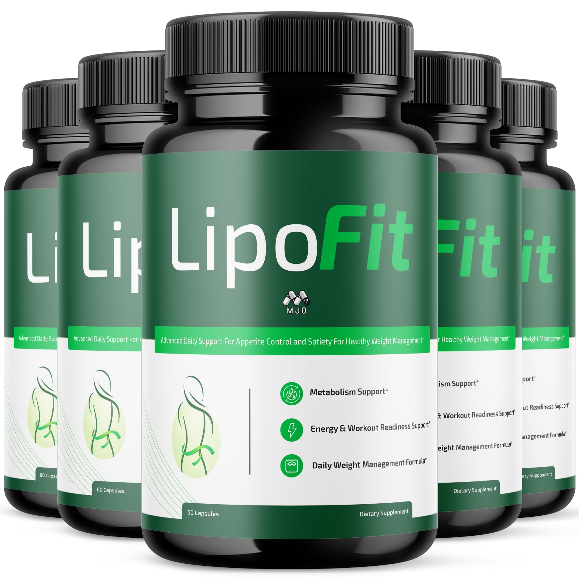 (5 Pack) Lipo Fit Capsules, Official Lipo Fit Pills with All Natural Ingredients, Advanced Overall Health & Wellness Vitamin Supplement Formula for Maximum Strength Multivitamin Support (300 Capsules) MJO Au supplements