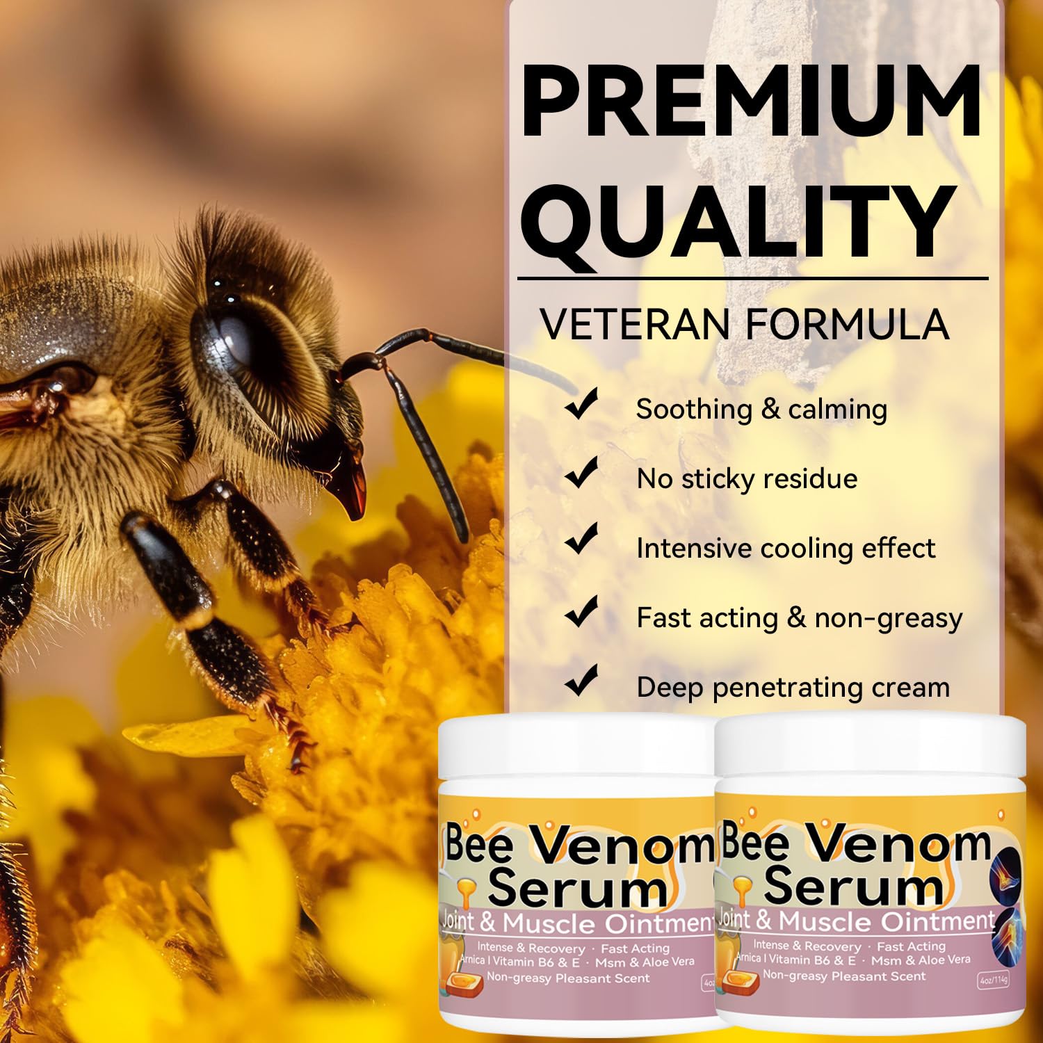 Cedonivor Bee Venom Cream, Joint & Muscle Soothing, Professional Bee Venom Joint Cream,Joint Gel - Specially for for Back, Neck, Hands, Knee Cedonivor Au supplements