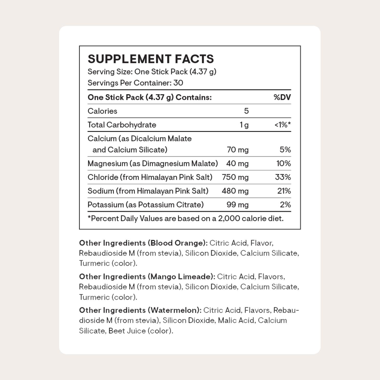 THORNE - Daily Electrolytes - Zero Sugar & Low-Calorie Electrolyte Powder Drink Mix - Flavors Derived from Natural Sources - NSF Certified for Sport - Variety - 30 Stick Packs THORNE Au supplements