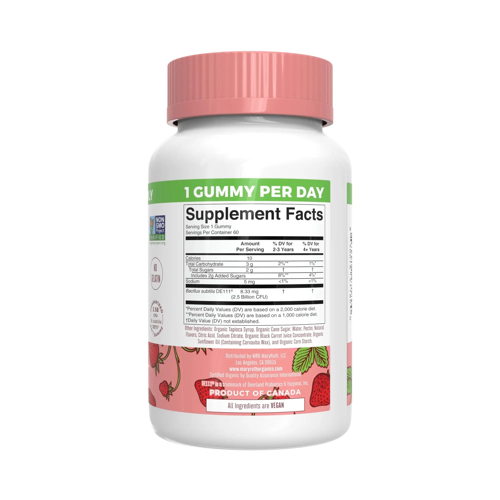 MaryRuth Organics Gummies for Kids–Multivitamin (Mixed Berry & Cherry), & Probiotic (Strawberry) | USDA Organic, No Gelatin! | MARYRUTH'S Au supplements