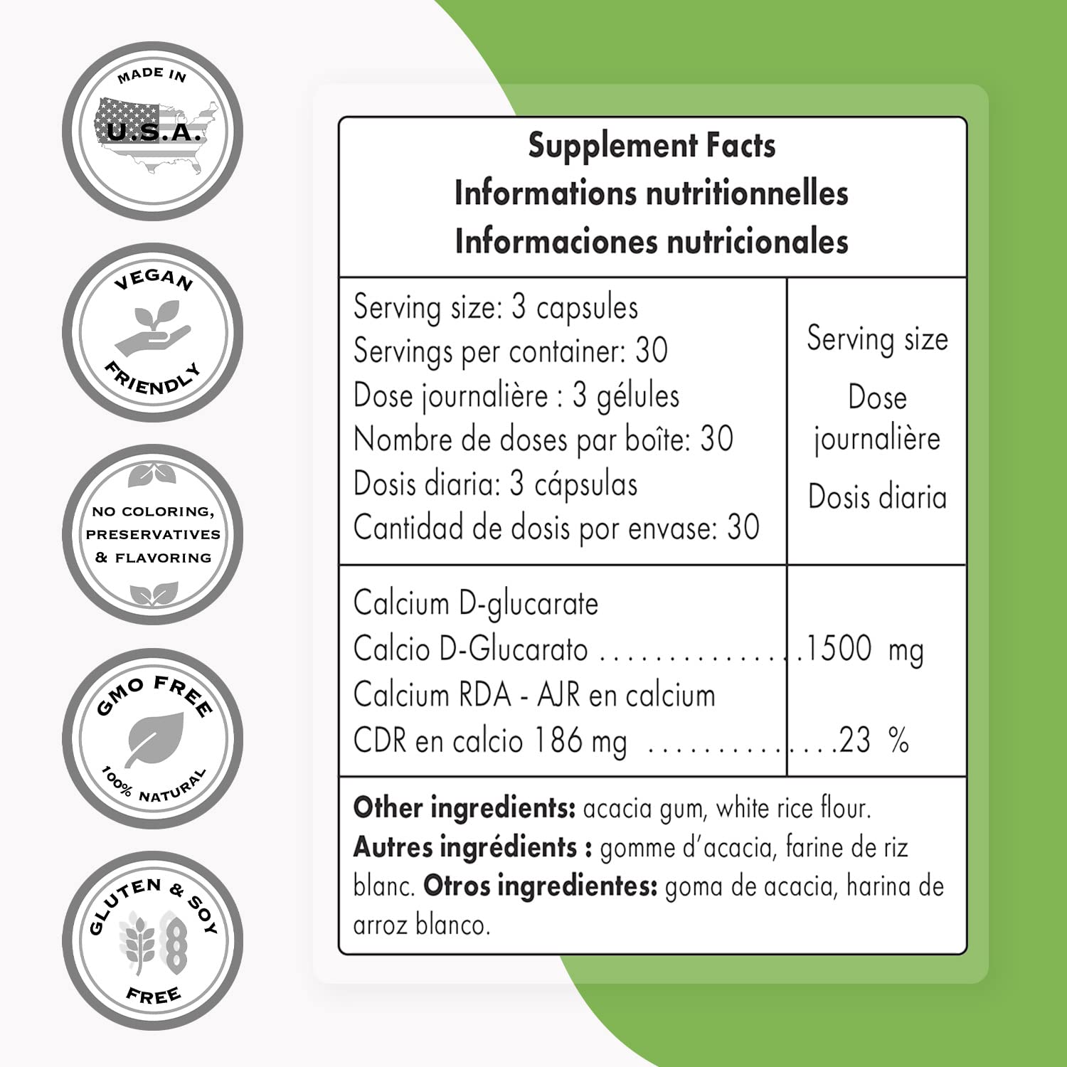 Supersmart - Calcium D-Glucarate 1500 mg Per Day - Antioxidant & Detox Supplement Supersmart Au supplements