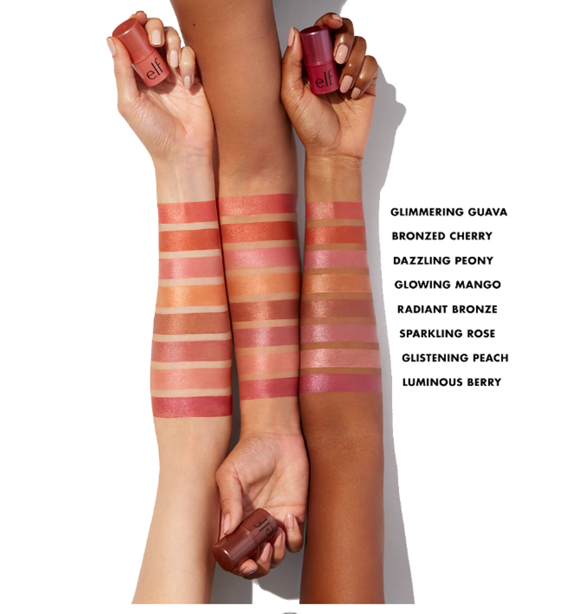 e.l.f., Monochromatic Multi Stick, Creamy, Lightweight, Versatile, Luxurious, Adds Shimmer, Easy To Use On The Go, Blends Effortlessly, Sparkling Rose, 0.17 Oz e.l.f. Au supplements