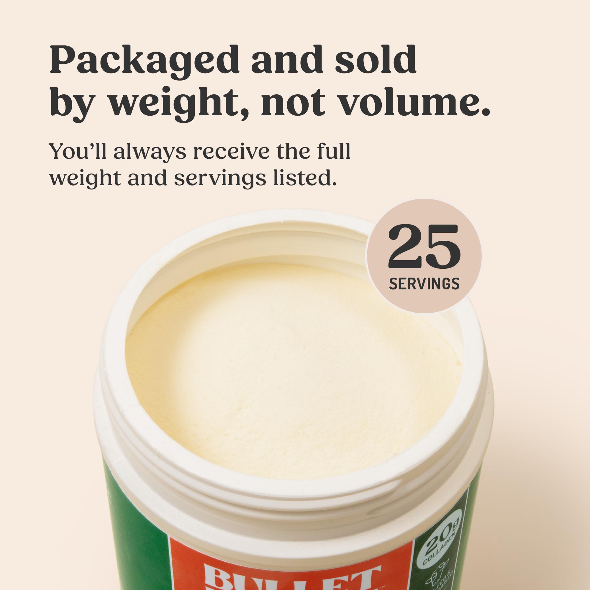 Bulletproof Unflavored Collagen Peptides Powder, 20g Grass-Fed Collagen Protein and Amino Acids for Skin, Bones and Joints, 17.6 Ounces Bulletproof Au supplements