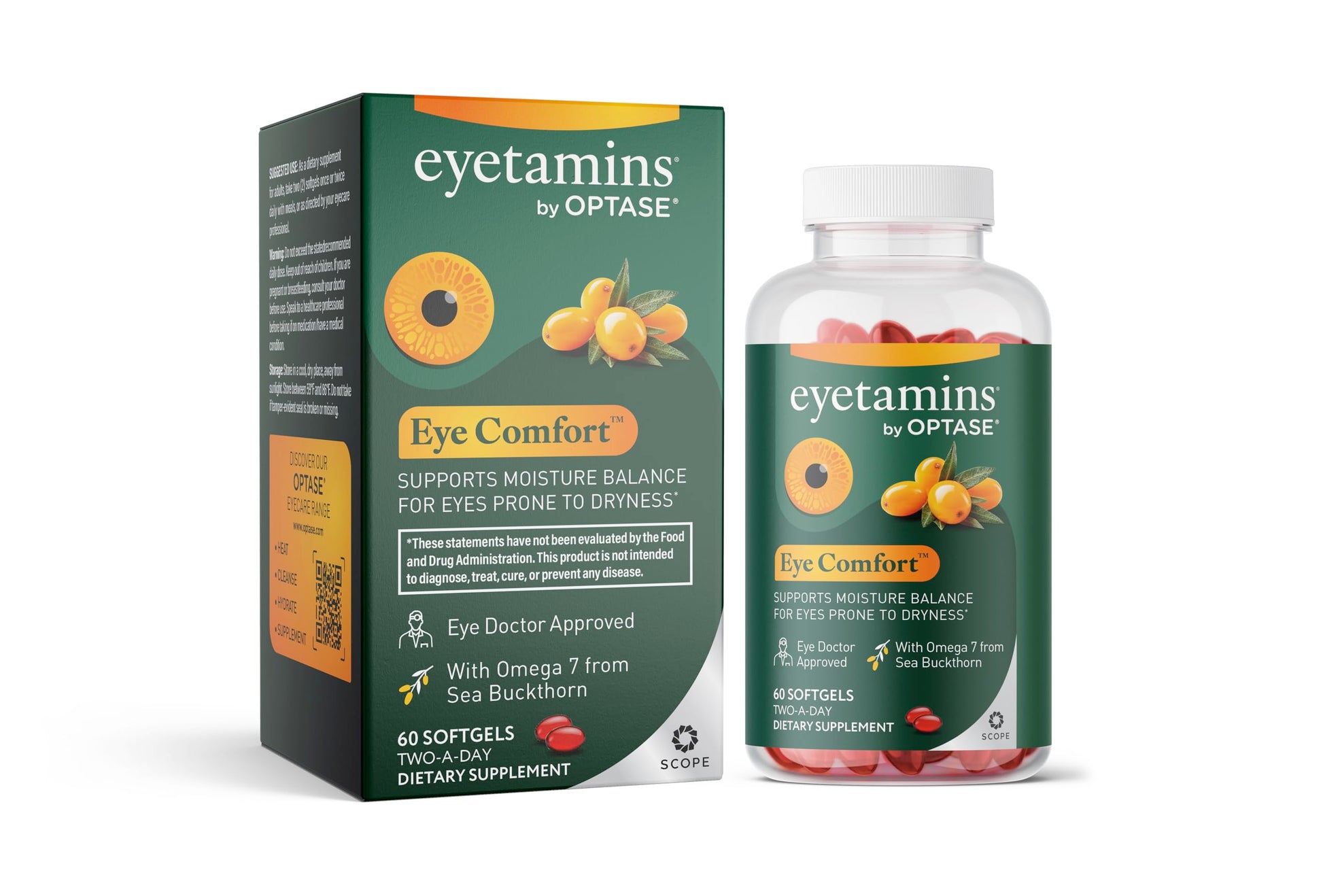 eyetamins® by OPTASE® Eye Comfort™ - 60 Softgels - Eye Doctor Recommended - an Omega-Based Eye Supplement formulated to Support Moisture Balance and Eye Comfort from Within. Plant Based Soft gels. eyetamins Au supplements