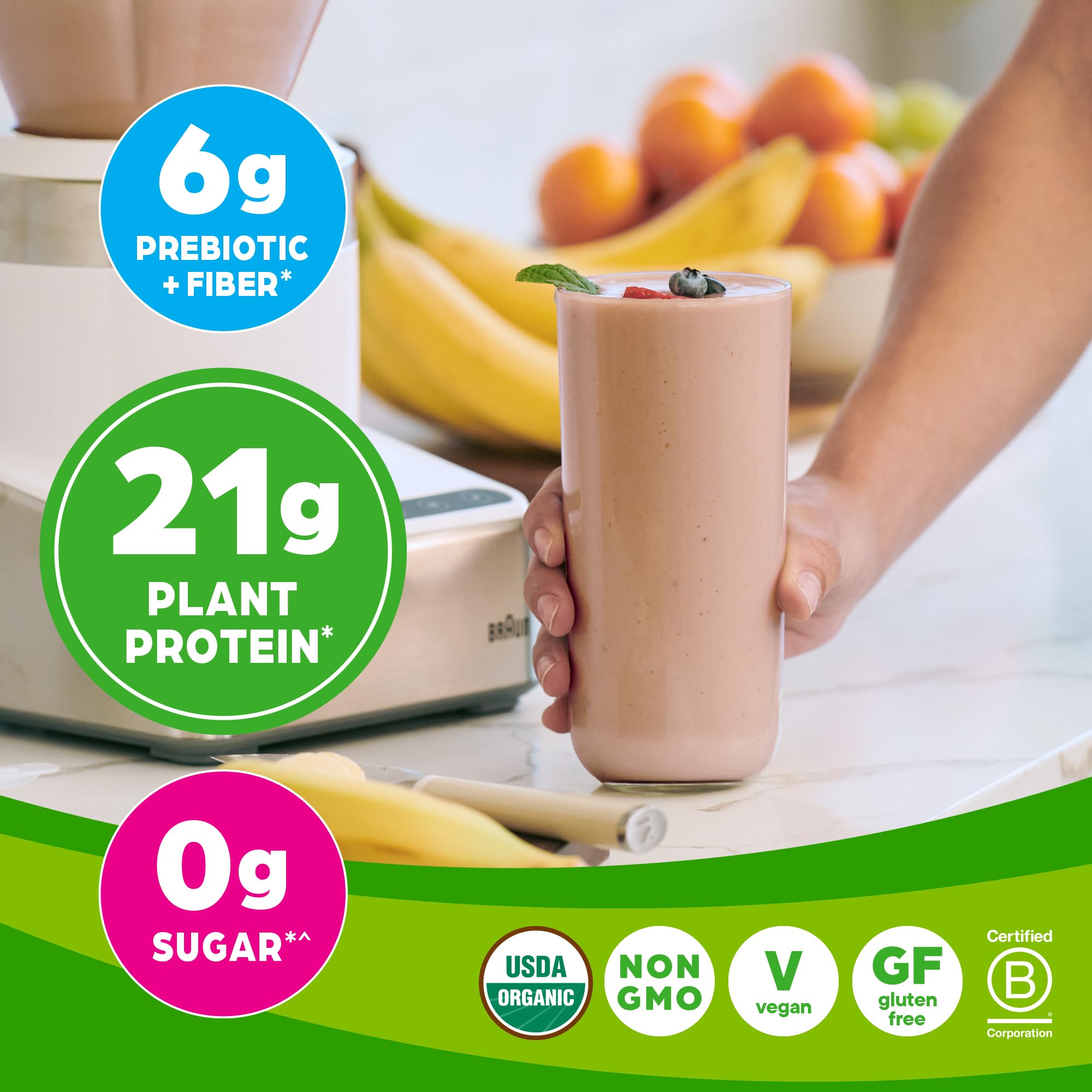 Orgain Organic Vegan Protein Powder, Creamy Chocolate Fudge - 21g Plant Based Protein Orgain Au supplements