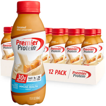 Premier Liquid Protein Shake, Caramel, 30g Protein, 1g Sugar, 24 Vitamins & Minerals Premier Protein Au supplements