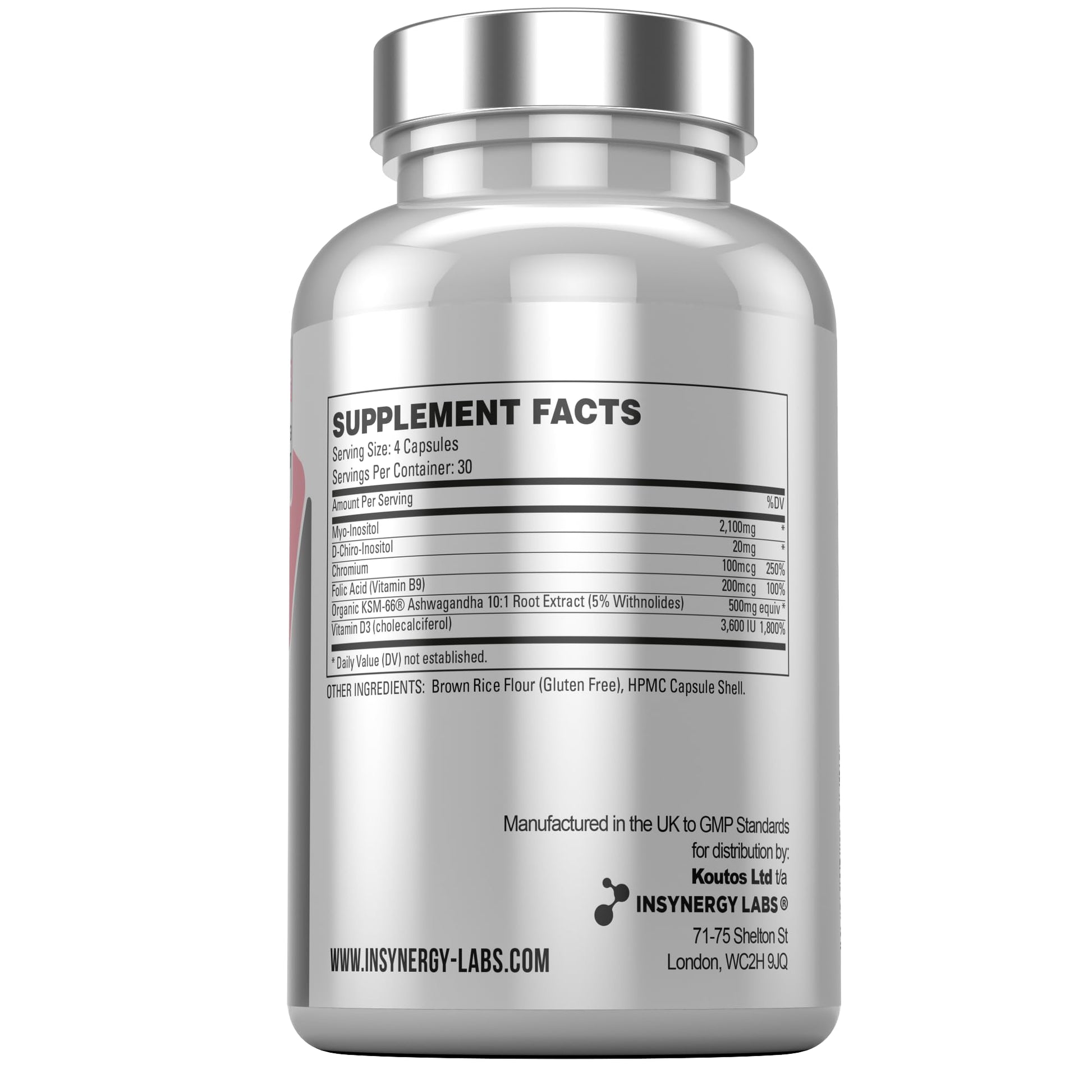 PCOS Pro - Ultra Premium Inositol PCOS Supplement (4X Extra Ingredients) Myo Inositol Insynergy Labs Au supplements