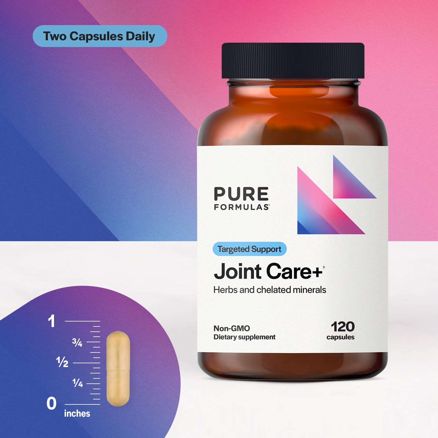 PureFormulas Joint Care + - Premium Joint Support Supplement with Hyaluronic Acid, Glucosamine, MSM, Green Lipped Mussel, Turmeric & More - Non-GMO Formula for Adults (120 Capsules) PureFormulas Au supplements